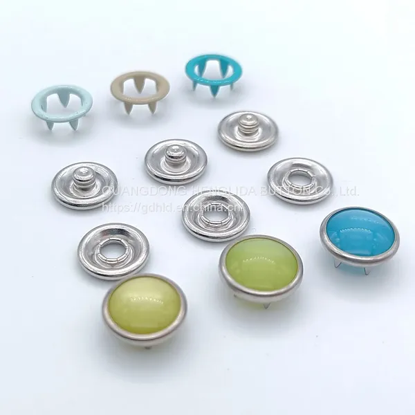 HLD Factory Custom Color 16L 18L Pearl Prong Snap Button for Garment photo-2