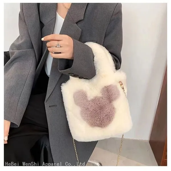 39Autumn and Winter Tote Bag for Women Single Shoulder Cross Bag Chain Bag Work Backpack Large Capacity Bag photo-5