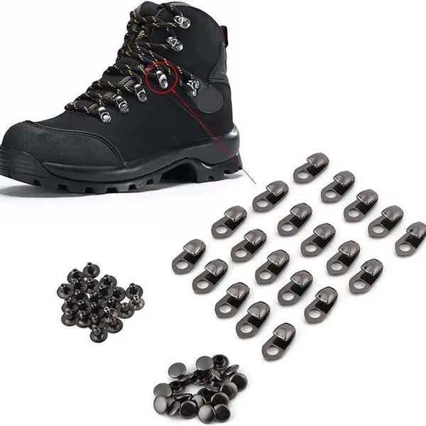 Shoes Boot Hardware Accessories Shoe Lace Single Hole/Double Hole/D Ring Loop Hook photo-2
