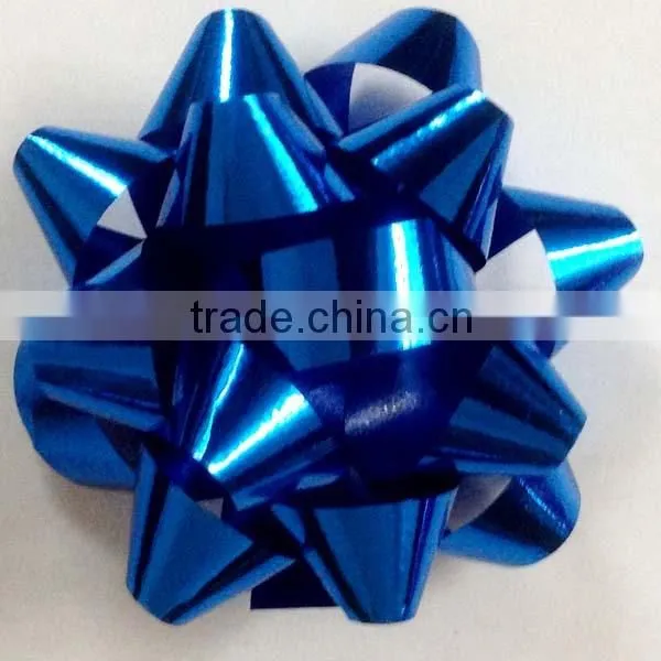 Iridescent Handmade Star Ribbon Bow, Artificial Plastic Ribbon Bow,Pull Ribbon Bow photo-6