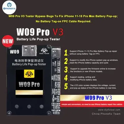 i2C KC02S Pro инструмент для диагностики аккумулятора iPhone 11 - 15