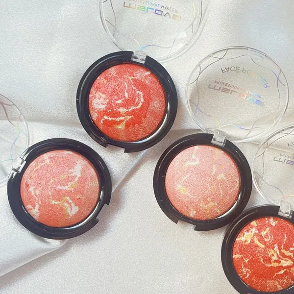 Fully Customized Marble Cute Powder Blusher Container Face Powder Oem Blusher Plate photo-5