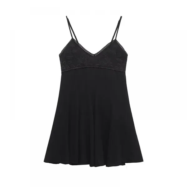 2025 Summer New European and American French Sweet and Sexy Suspender Backless Dress photo-4
