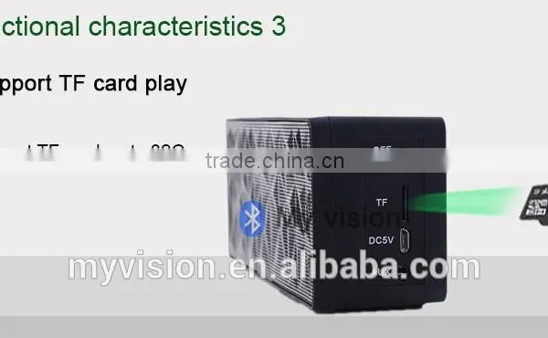 Wireless my Vision Bluetooth Handsfree Mini Speaker With TF Card Supported photo-2