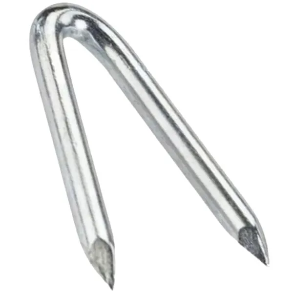 Heavy Duty U Shaped Nails 50mmx5mm Dia Galvanized for Outdoor Applications photo-3