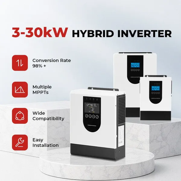 Lanto Power 6,5 - 30 кВт МПРТ монокристаллические кремниевые солнечные панели энергетическая система с аккумулятором LifePo4, все в одном, гибридная с электросетью, для домашнего использования photo-2