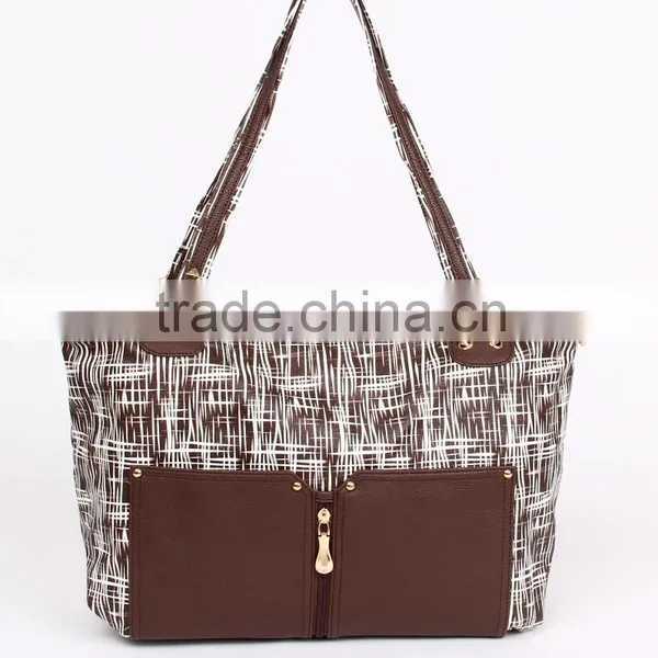 High End Quality Fashionable Pu Leather Women Branded Handbag photo-5