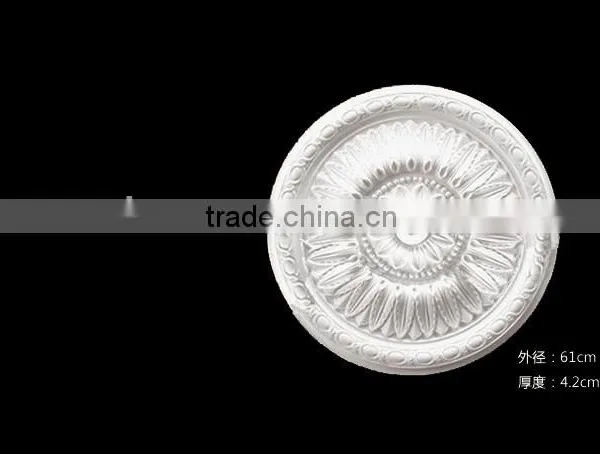 Cheap PU Ceiling Medallion / Ceiling Rose for Home Decoration photo-3