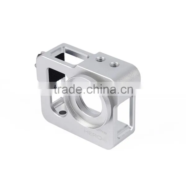 Silver Metal CNC Aluminium Protective Case Shell for Hero4 HERO3+ photo-2