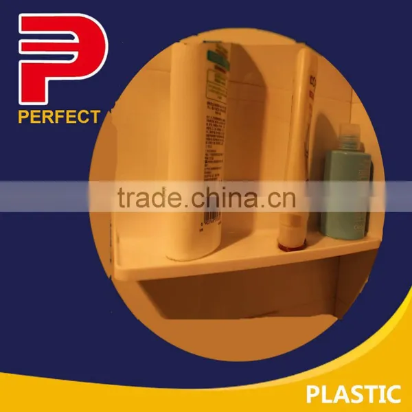 Self adhesive bathroom Plastic wall shelf