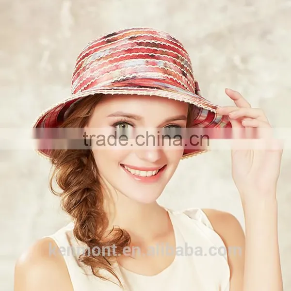 China Cheap Promotion Plain Custom Logo Band Fedora Straw Hat Wholesale photo-2