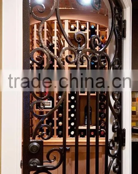Wrought Iron Decorative Wine Cellar Door,customized Size