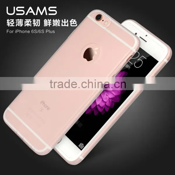 Original USAMS Soft TPU Full Rubber Back Case With Dust Plug for IPhone 6Plus 6s Plus 5.5 Inch MT-5742 photo-6