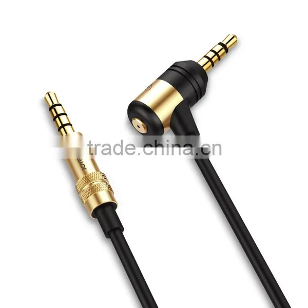 Joyroom S601 3.5mm Aux Car Hands-free Audio Cable For Home Theater DVD IPhone Headphone 100cm Double Plug Stereo Audio Cable Wic photo-2