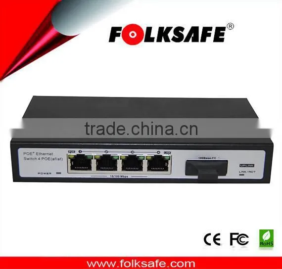 4 Port 53V Output IEEE 802.3 Af/at PoE Switch With Extra Optical Firber Port photo-2