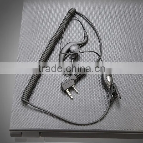 3.5mm Two Jacks Earphone Two Way Radio Headset Cheap Tensile Earpiece photo-5