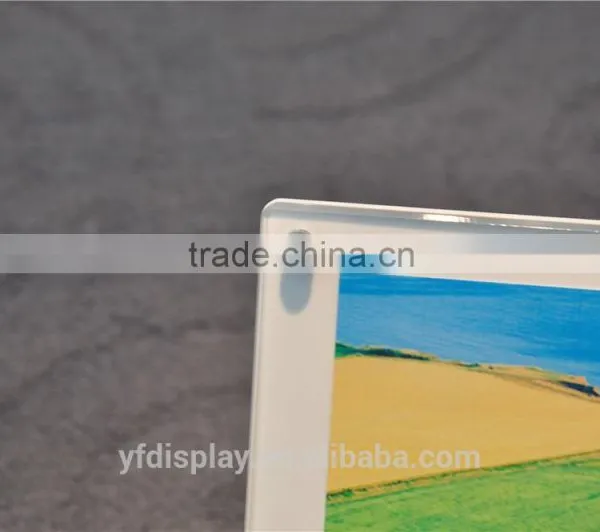 White&Clear Acrylic Photo Frame With Metal Support photo-4