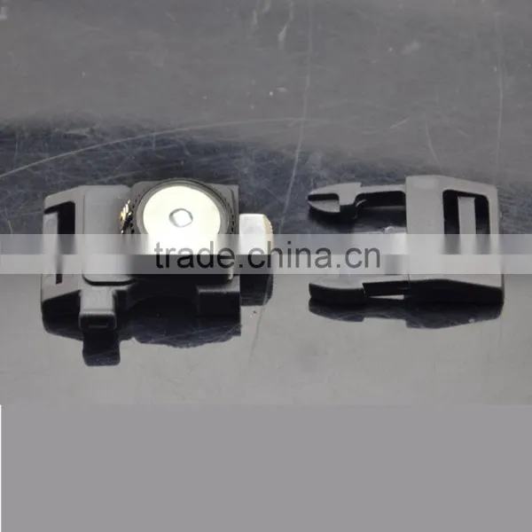 2016 New Colored Glow in the Dark Plastic Whistle Buckle With Fire Starter Flint and Flashlight Wholesale Quality Choice photo-5