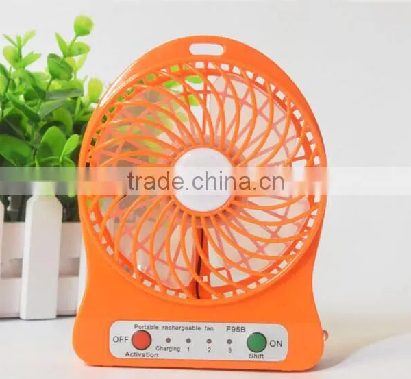 Wholesale OEM Custom Logo Air Battery Power Handheld High Speed Plastic Portable Rechargeable USB Desk Pocket Mini Fan photo-4
