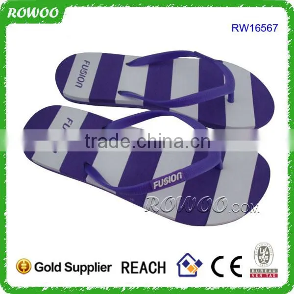 EVA Colorful Strip Sandals,slippers Flip Flop Beach Slippers photo-5