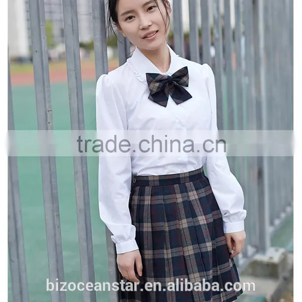 Latest Design Wholesale School Unforms, High School Girls Dress and Blouse photo-2