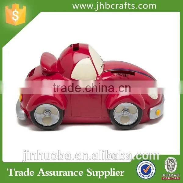 New Design Handmade Red Car Money Bank photo-5