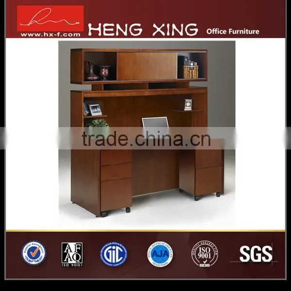 Wooden Director Desk Luxury Executive Desk With Bookcase N0120 photo-4
