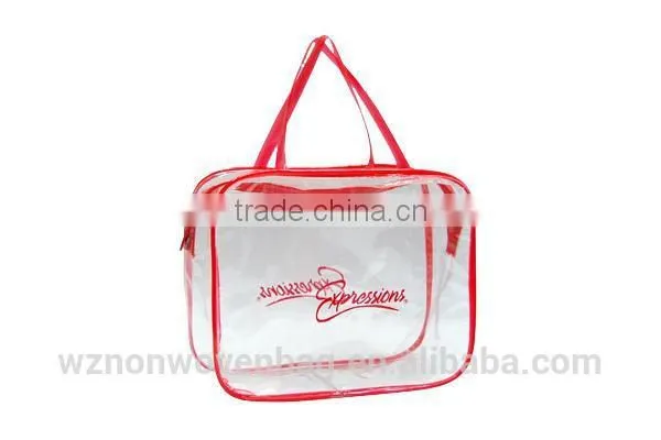 Customized Gift Transparent Shopping PVC Tote Bag