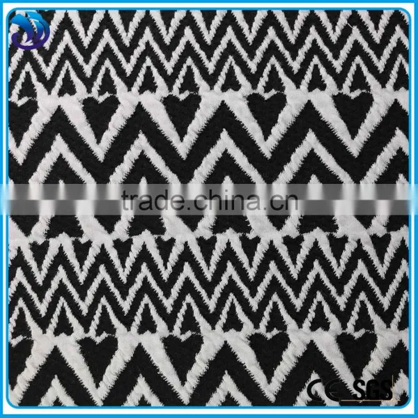 Classcial Design White and Black Formal Jacquard Fabric for Garment photo-3