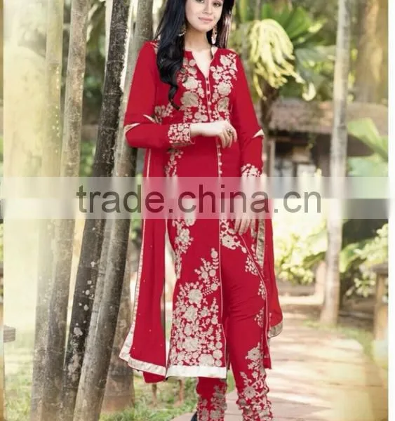 FASHIONABLE GEORGETTE DESIGNER SUIT photo-3