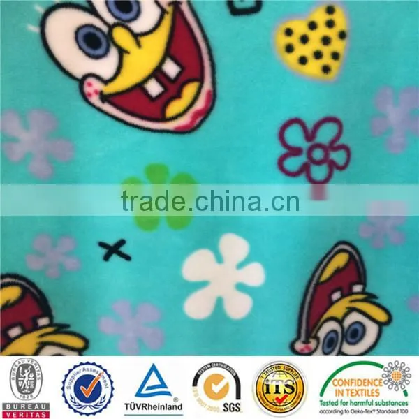 Wholesale Polyester Velour With Cartoon Print Fabric photo-2