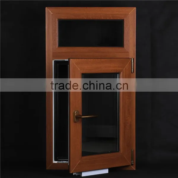 Crown Series Tilt and Turn Windows Georgia Pivot Hinge Wood Effect High Quality Villa Using Top Hung Window Opener Upvc Window photo-2