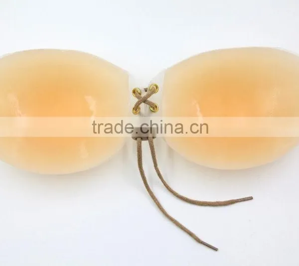 Ideal Fashions LALA Butterfly Shaped Shoestring/lace up Style Lingeries Hot-selling Backless Strapless Silicone Bra photo-2