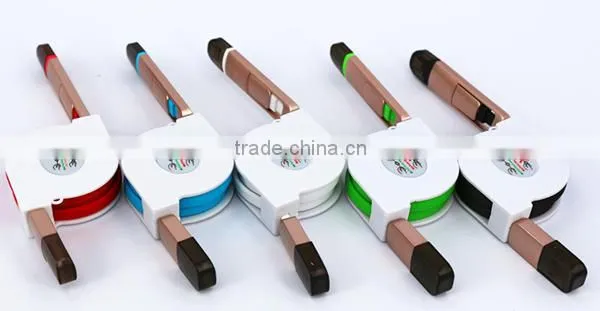 2 in 1 Usb Retractable Cable,usb Micro Cable,micro Usb Charge Cable for IPhone 6 photo-5