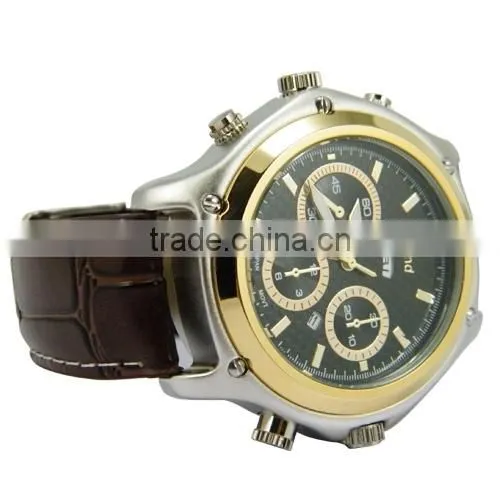 Waterproof Leather HD 1920 x 1080P 4GB Hidden Camera Watch DVR photo-3