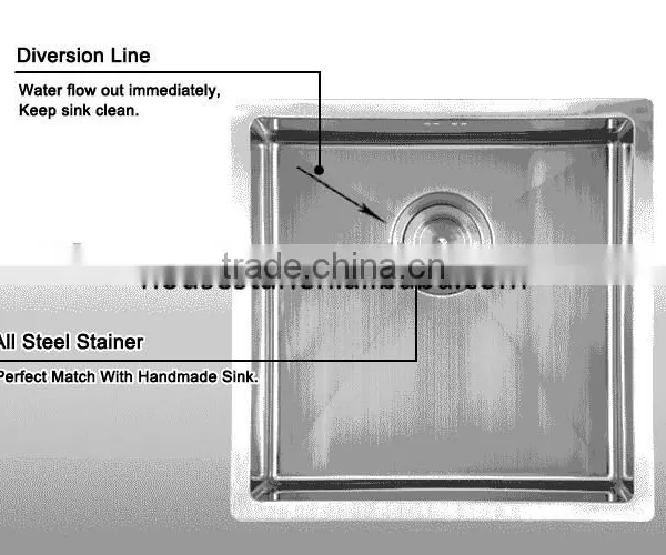 China Supplier Undermount Handmade Single Stainless Steel Kitchen Bar Sink photo-3