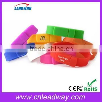 Bulk Purchasing Website Silicone Wristband USB Flash Drive With Printable Promotional Products photo-4