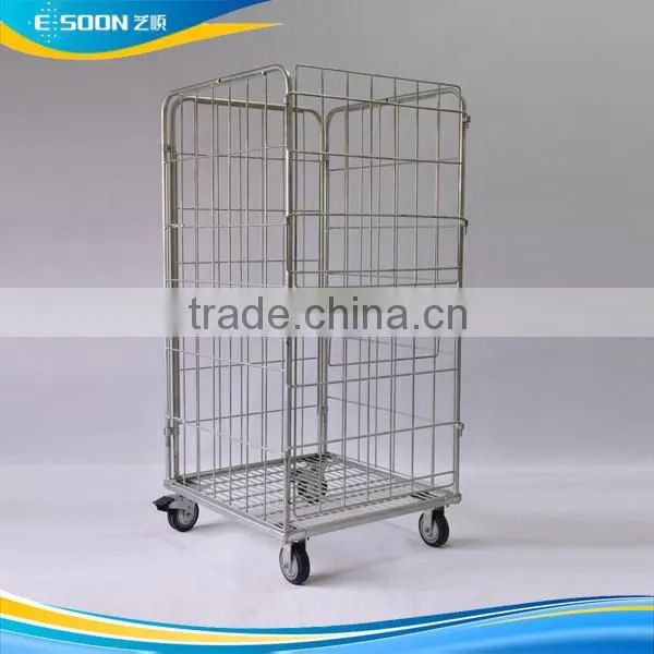 Warehouse Storage Galvanized Security Wire Mesh Roll Cage photo-3