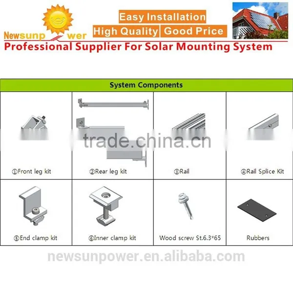 Flat Roof Solar Panel Mounting/Racking System(Adjustable Tilts System) photo-2