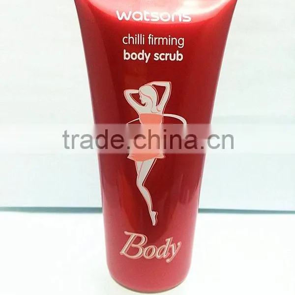 200g Plastic Packaging Tube With Flip Top Cap for Body Scrub