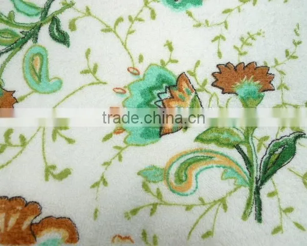 Colorful Flower Print Cotton Terry Hand Towel photo-3
