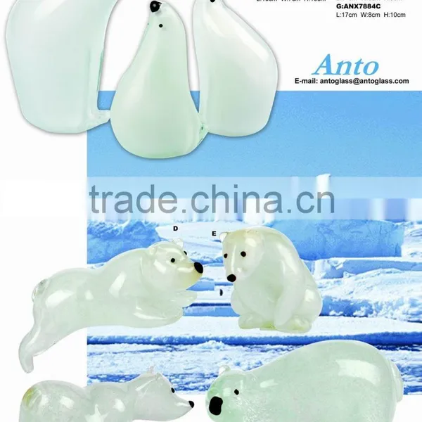 White Glass Bear