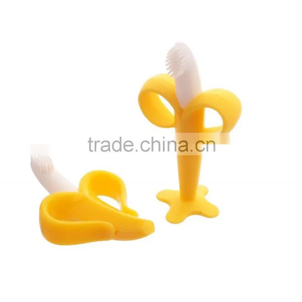 Double Injection Solid Silicone Attractive Design Baby Soft Teether photo-4