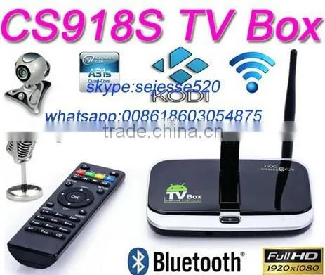 original android iptv box cs918 quad core iptv box cs918 cs918s IPTV android set top box