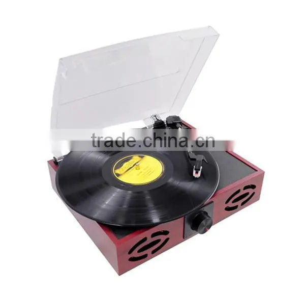 Antique Phonograph 3 Speed LP Turntable Record Player photo-4