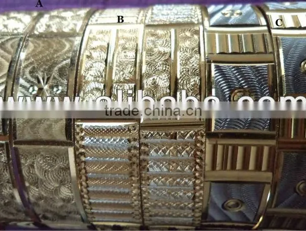 Laser Cut Gold Plated Bangles
