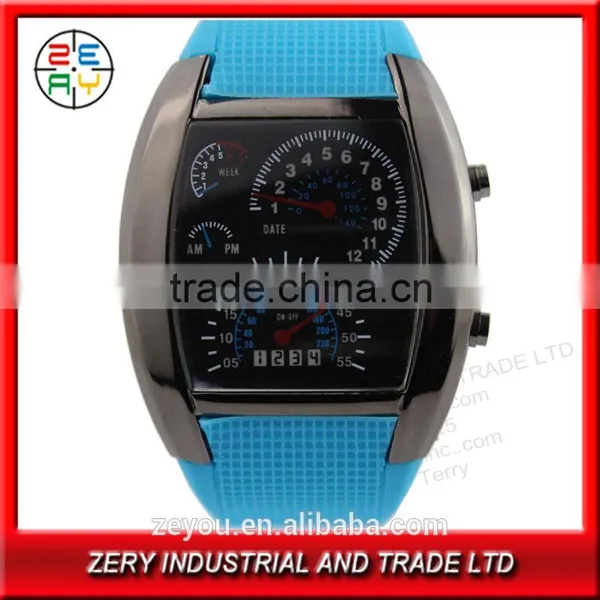 R36 Eco-friendly Silicone Led Watch Withe Digital Movement for Men Watches photo-3