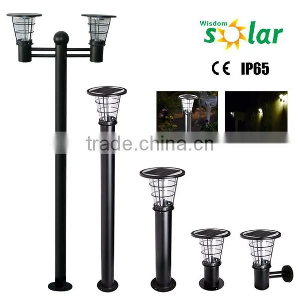JR-2602 Outdoor Black Solar Wall Lamp Solar Garden Light photo-3