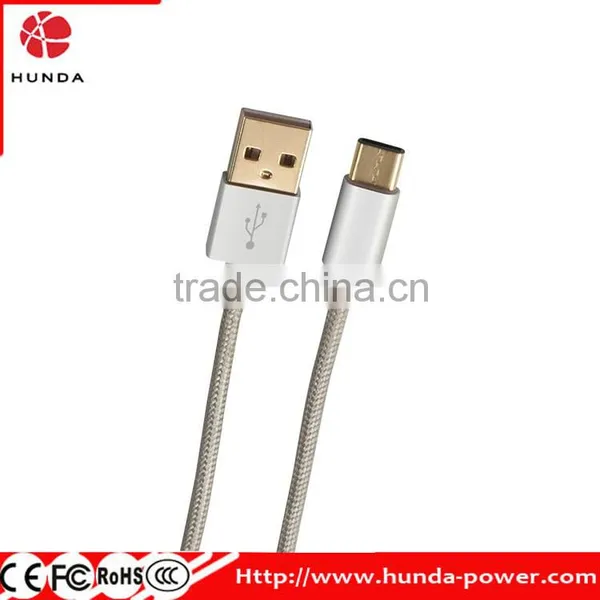 OEM/ODM USB Type C Cable USB C to USB A Braided Data Cable 3.3Ft [1M] With Reversible Connector for New MacBook and Other Type-C photo-4