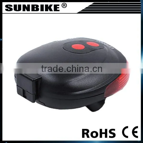 Modern Red Blue 5 Led 2 Laser Mountain Bike Lamp Cycling Safety Waterproof Rear Laser Bicycle Light photo-4